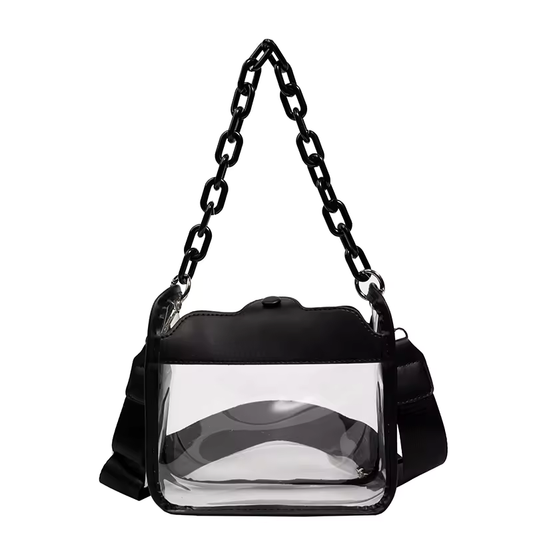 Transparent Bag ( Black )